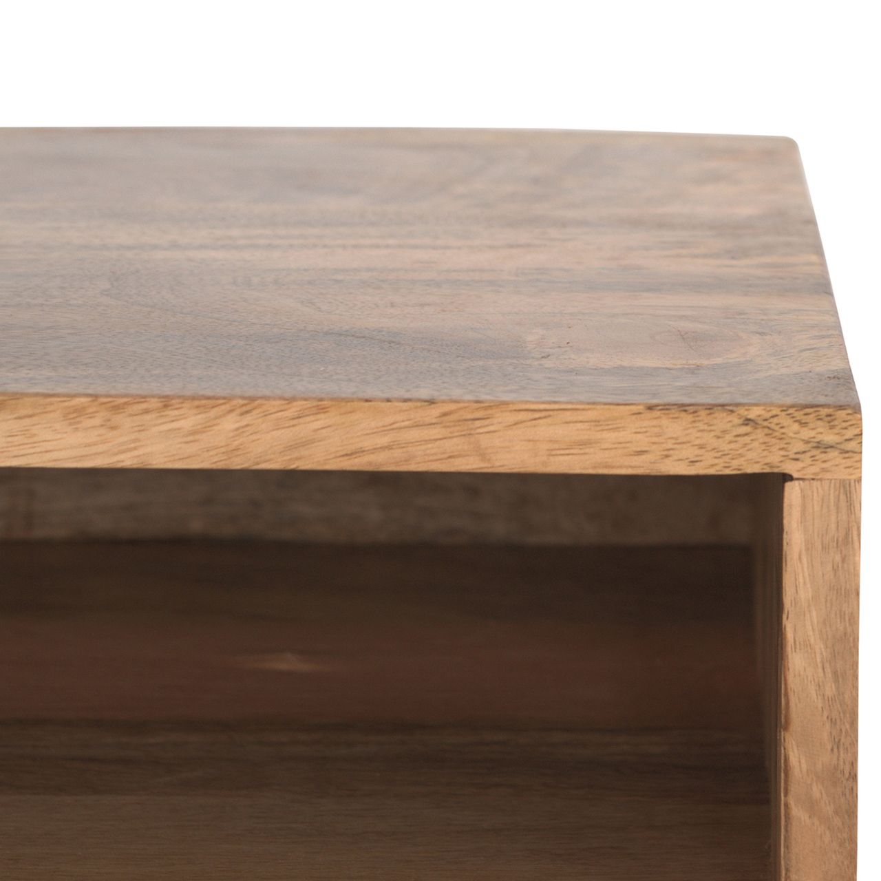 Oak-ish Open Shelf Writing Desk - Image 5