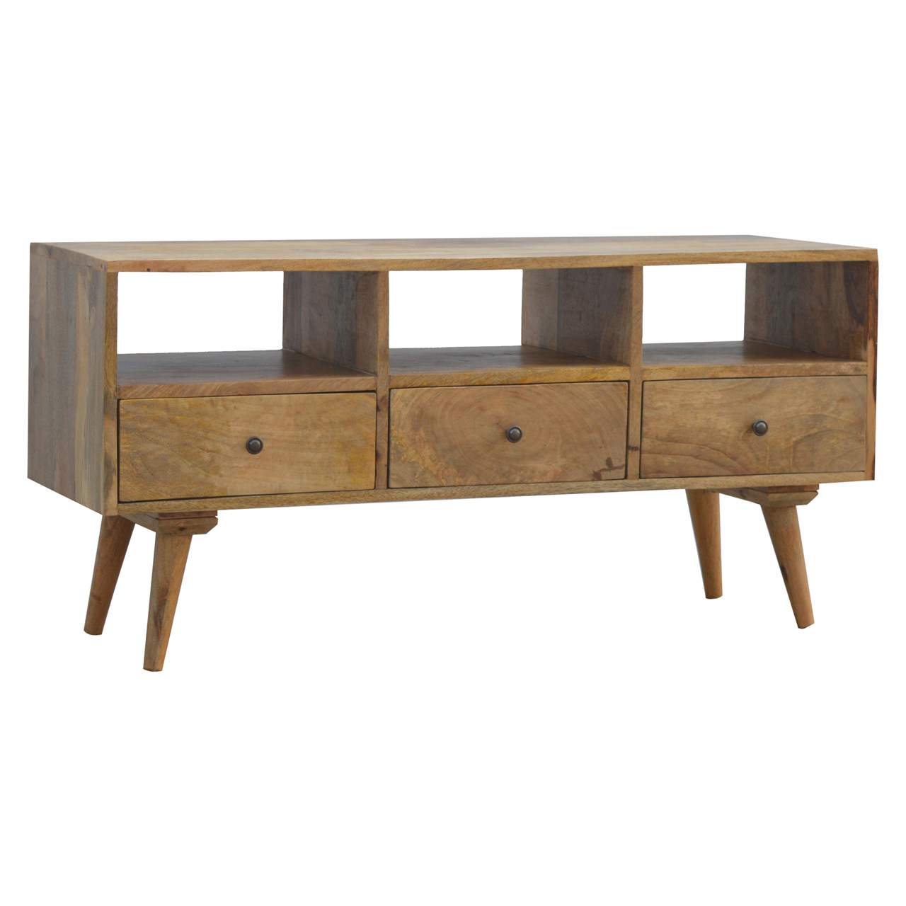 Nordic Style TV Unit with 3 Drawers - Image 2