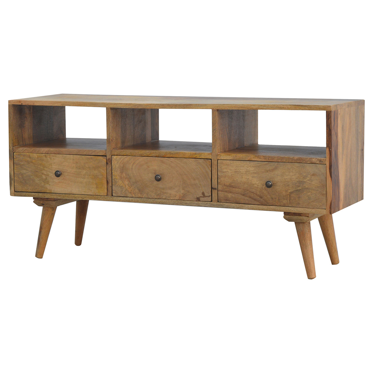 Nordic Style TV Unit with 3 Drawers - Image 3