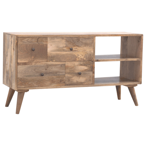 Oak-ish Multi Drawer Media Unit - Image 8
