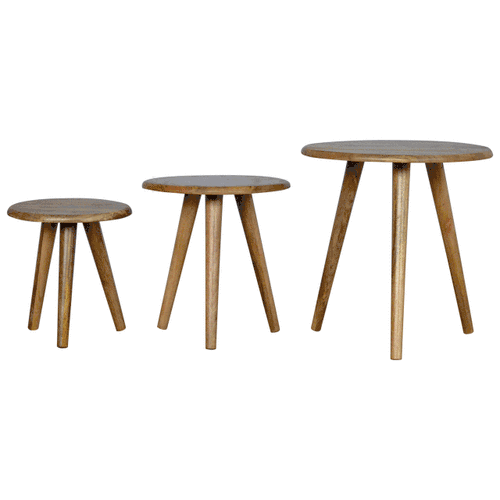 Oak-ish Nordic Nesting Stools - Image 8