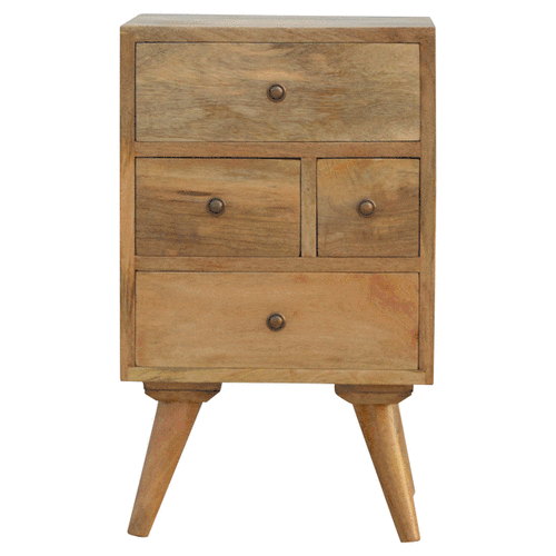 Nordic Style 4 Drawer Multi Bedside - Image 10