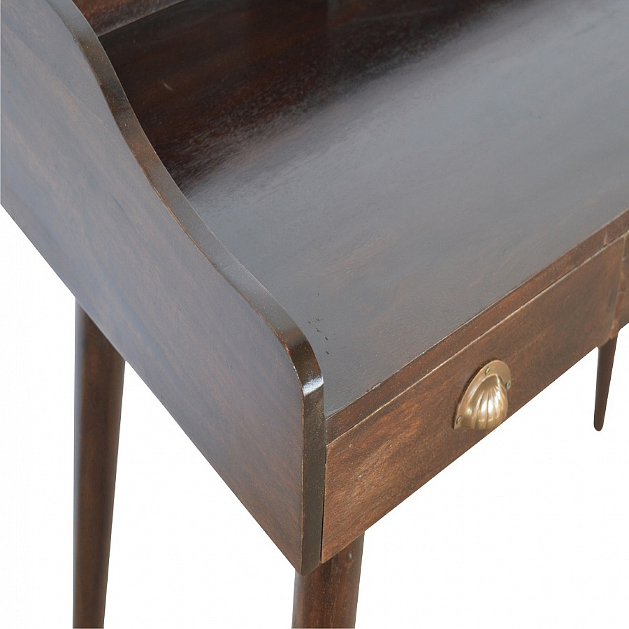 Walnut Gallery Shell Writing Desk - Image 6