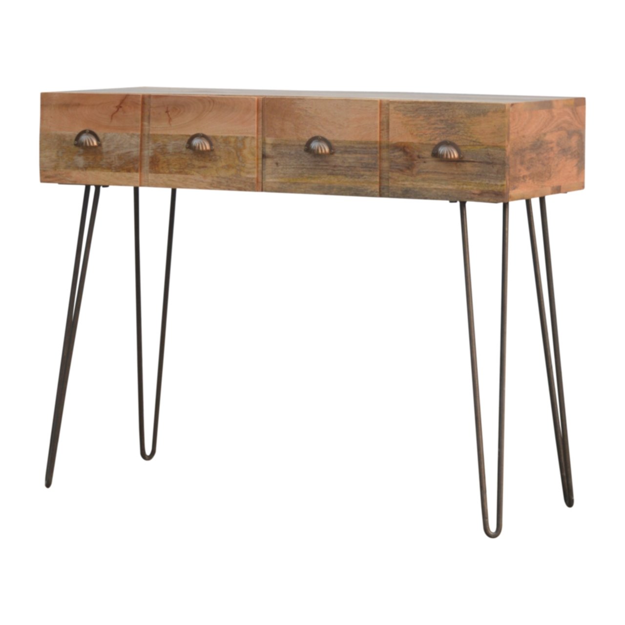 Iron Base 2 Drawer Console Table - Image 2