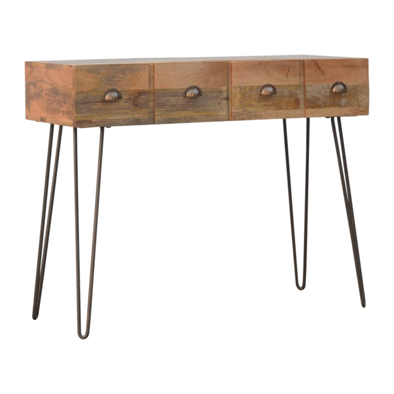 Iron Base 2 Drawer Console Table - Image 4