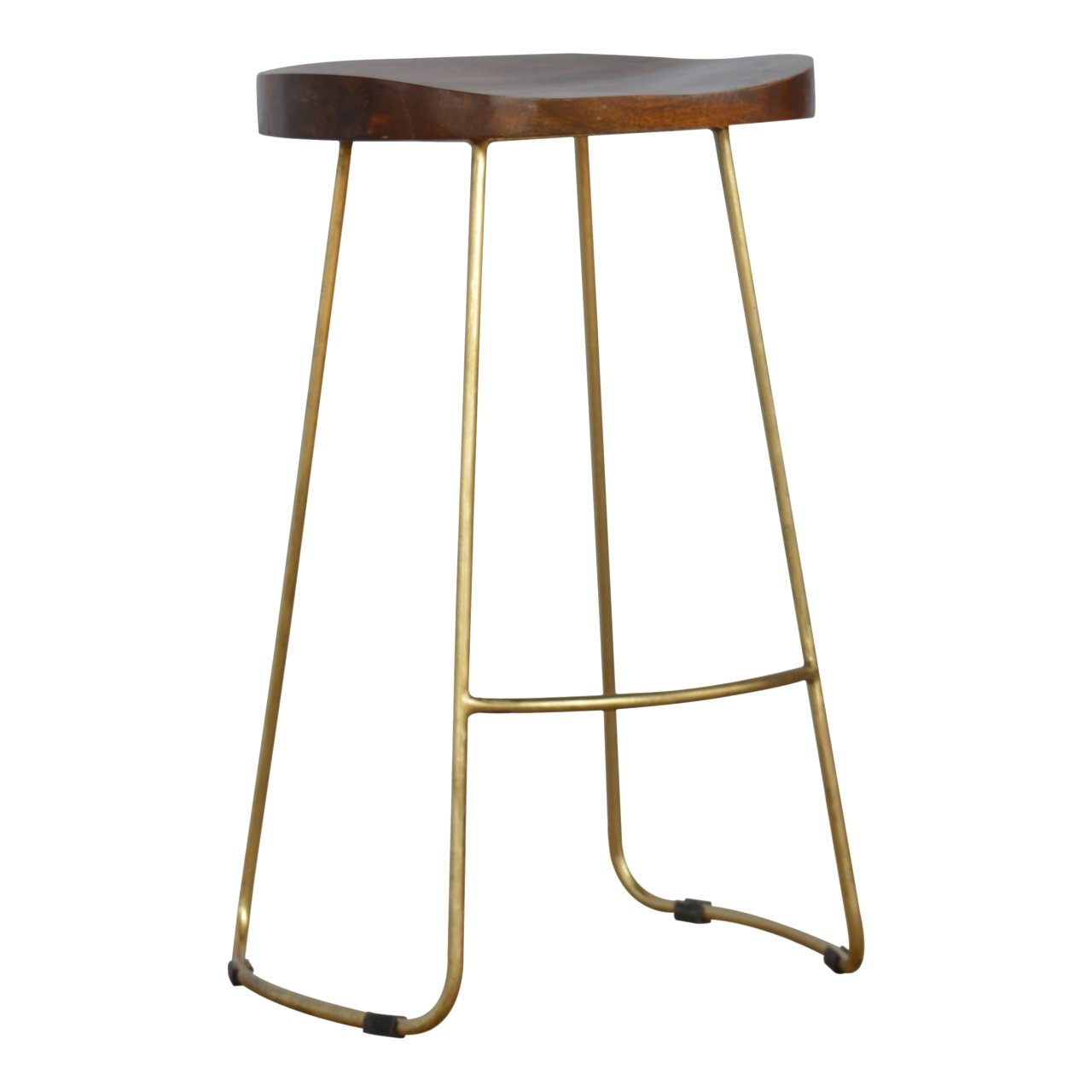 Gold Iron Bar Stool - Image 3
