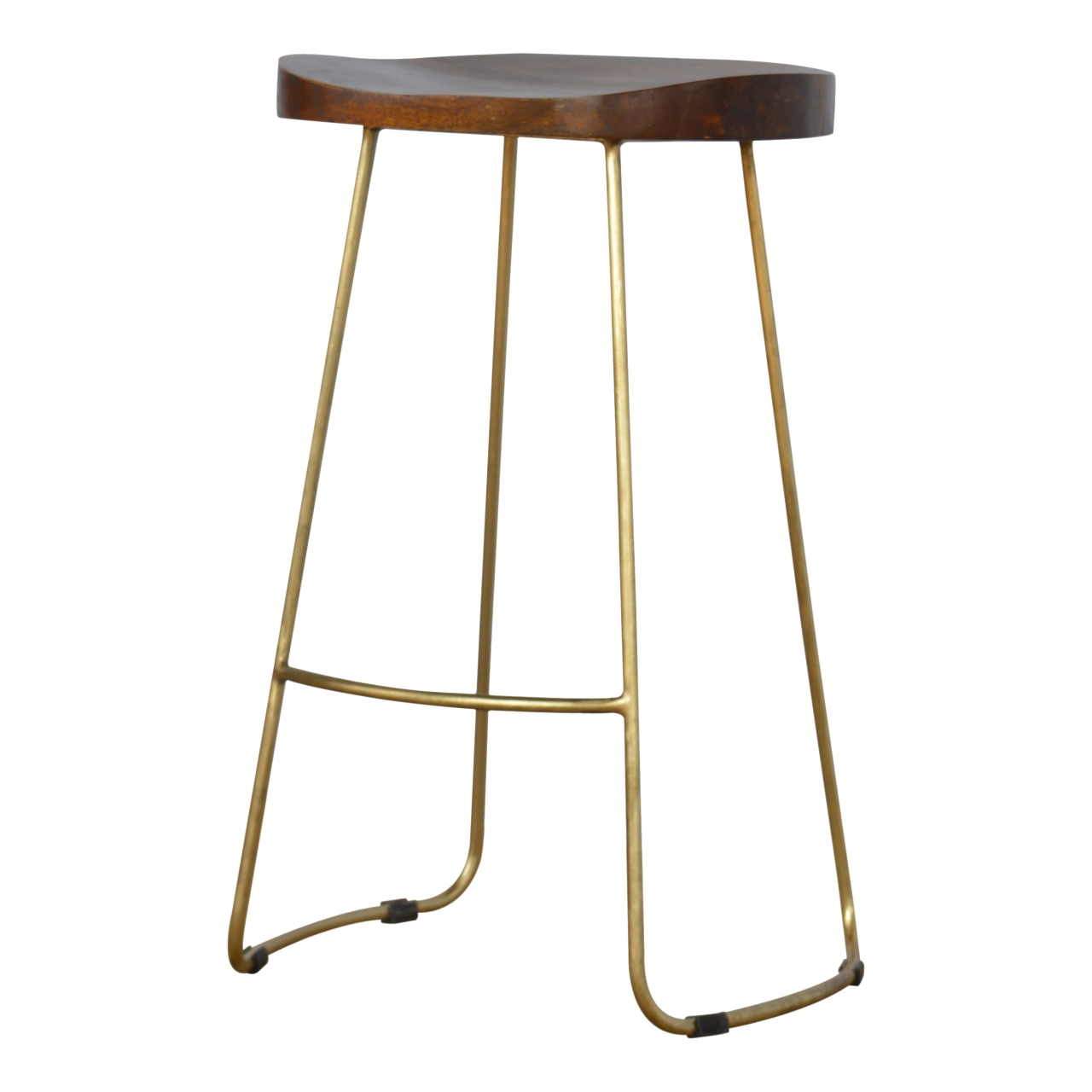 Gold Iron Bar Stool - Image 4