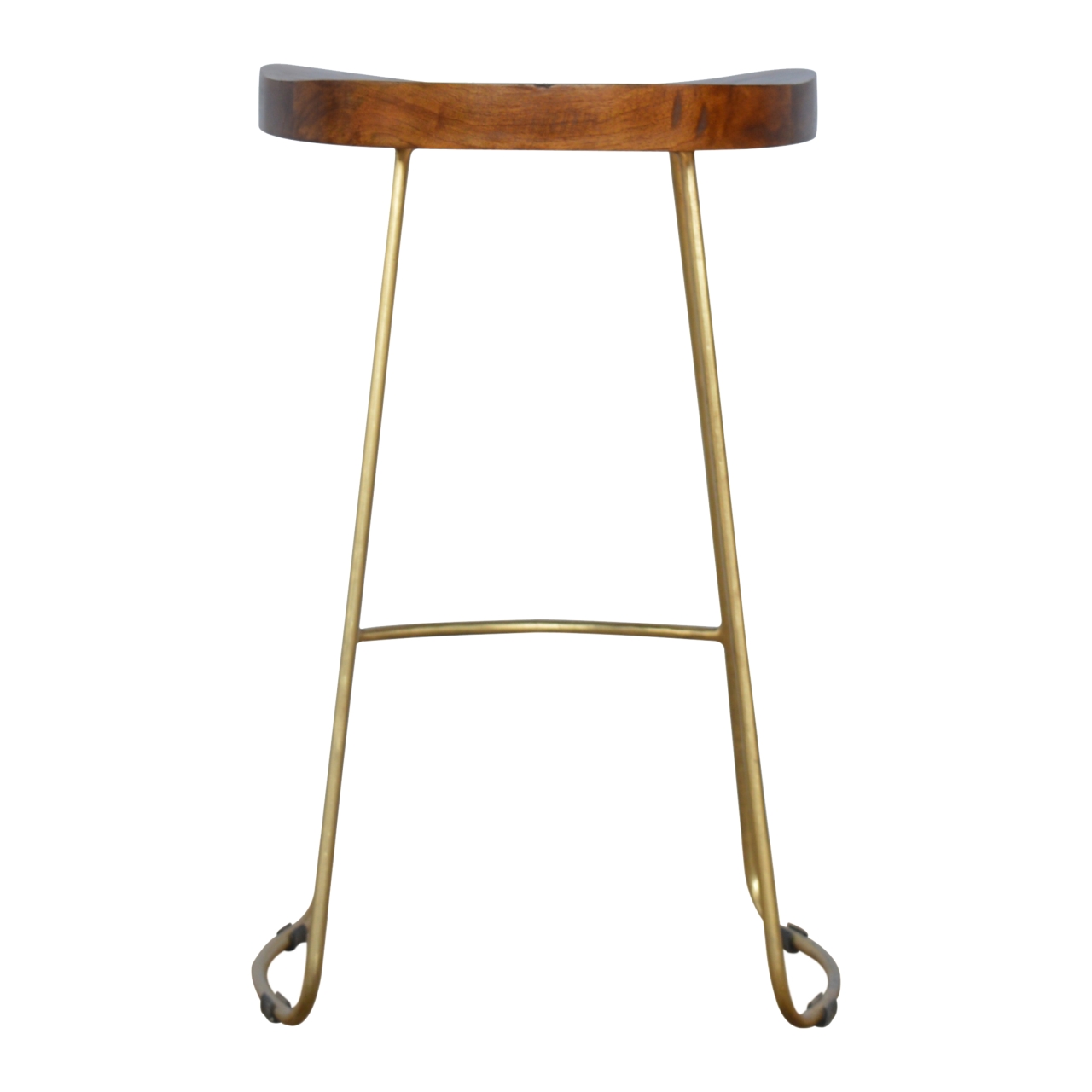 Gold Iron Bar Stool - Image 9