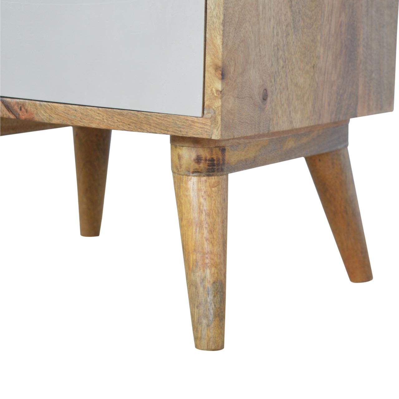 Pink Hand Painted Cut out Bedside - Image 7