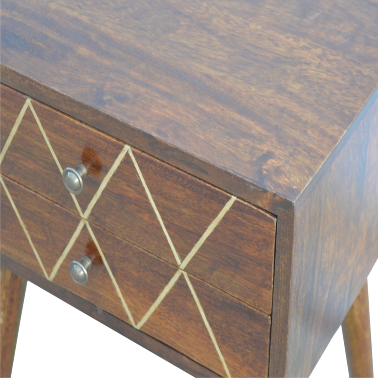 Geo Brass Inlay Bedside - Image 6