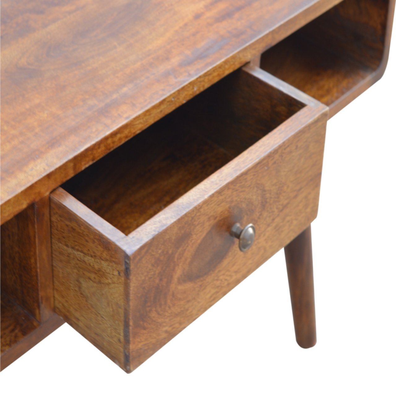 Curved Chestnut Coffee Table - Image 6