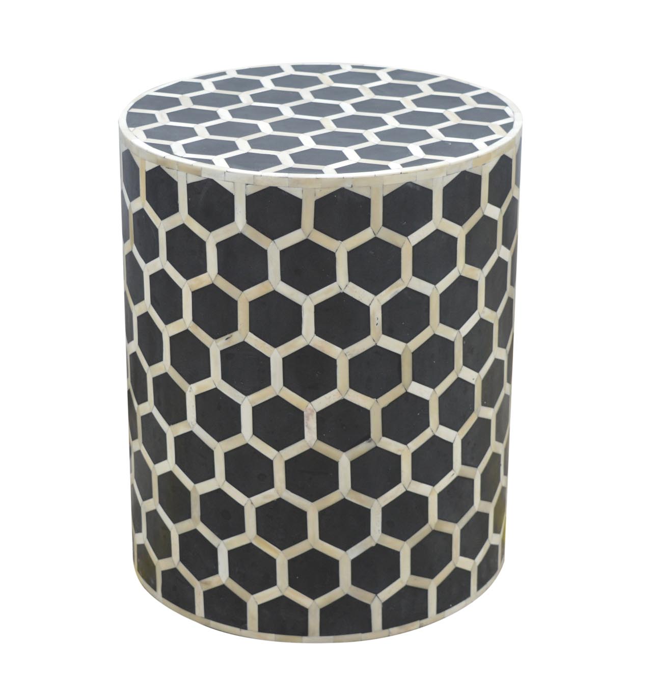 Bone Inlay Occasional Stool - Image 6