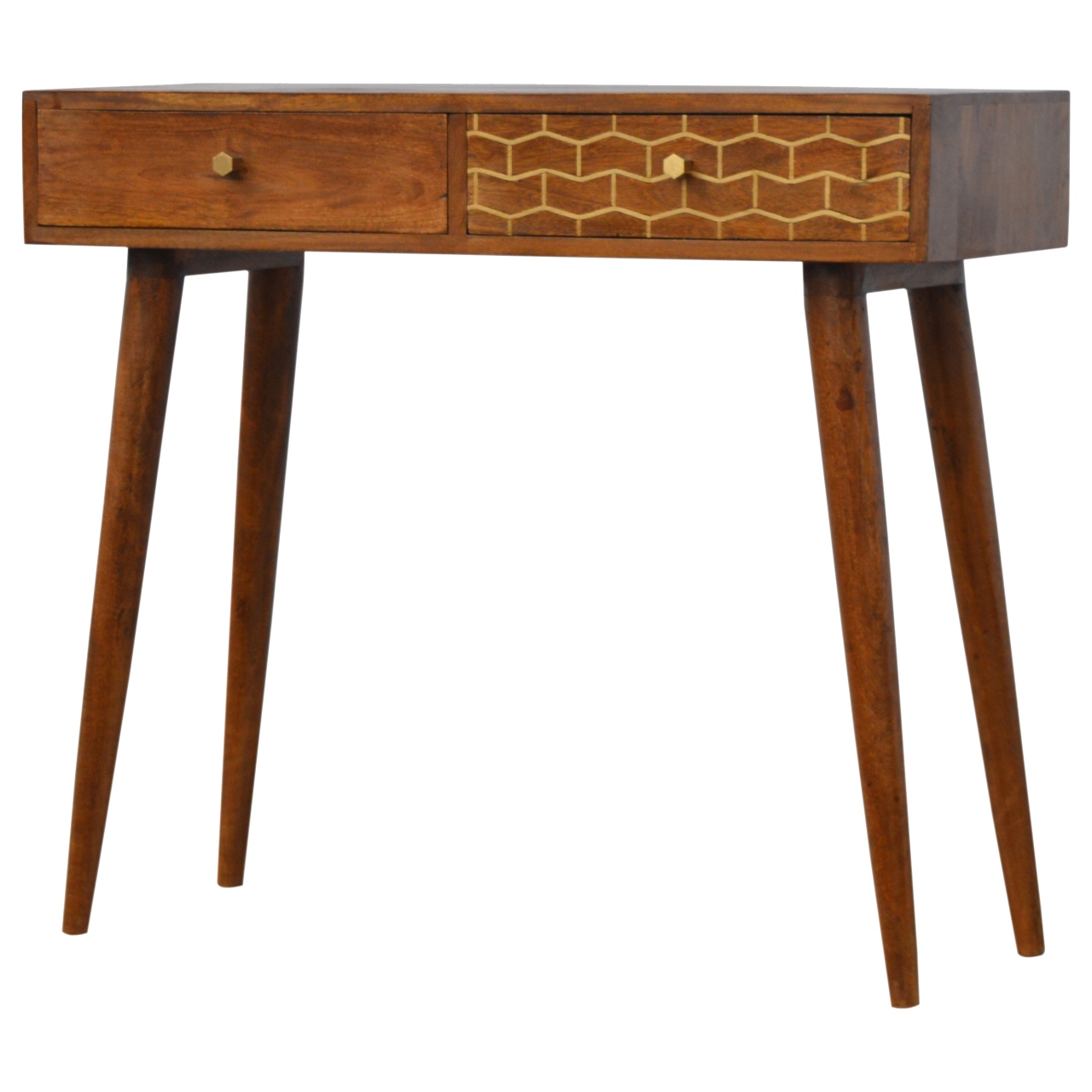 Gold Art Pattern Console Table - Image 2