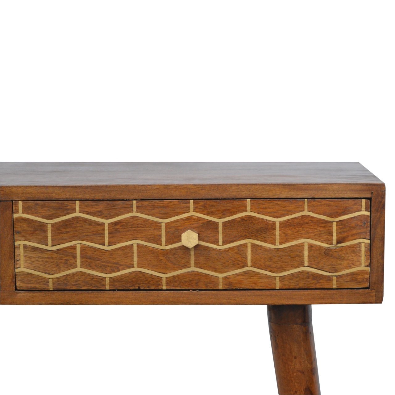 Gold Art Pattern Console Table - Image 4