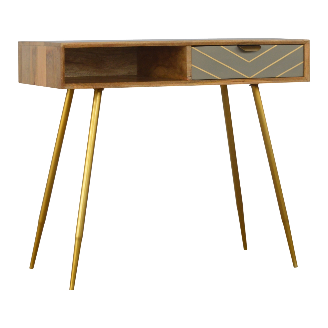 Cement Brass Writing Desk - Image 3