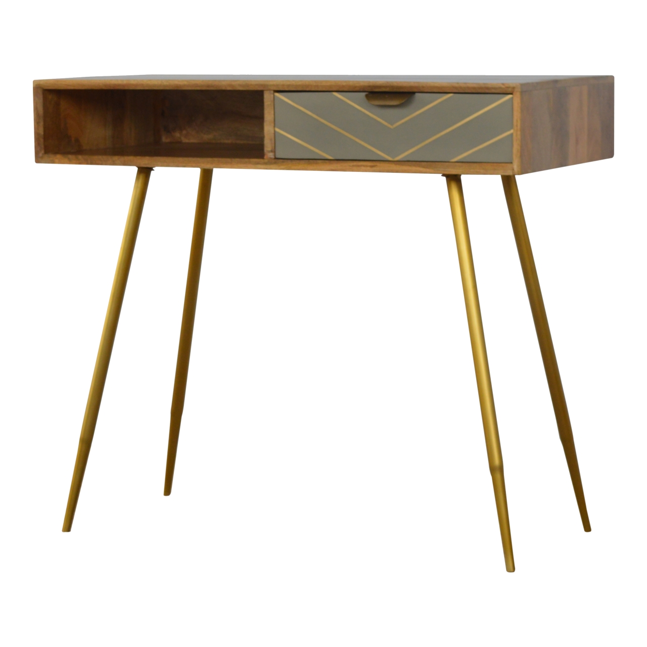 Cement Brass Writing Desk - Image 4