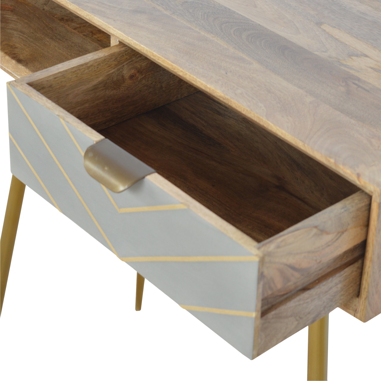 Cement Brass Writing Desk - Image 8