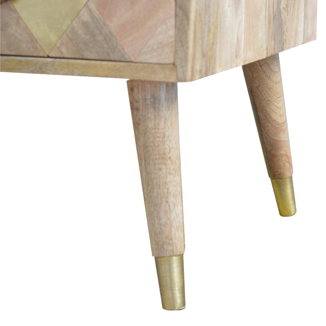 Oak-ish Gold Inlay Coffee Table - Image 5