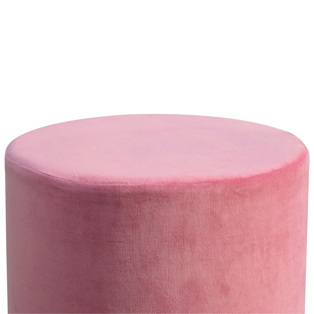 IN426 - Dusty Pink Velvet Footstool with Gold Base - Image 6