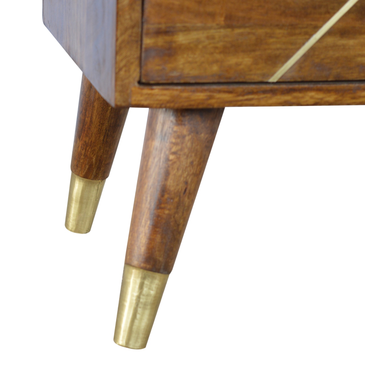 Gold Geometric Chestnut Bedside - Image 7