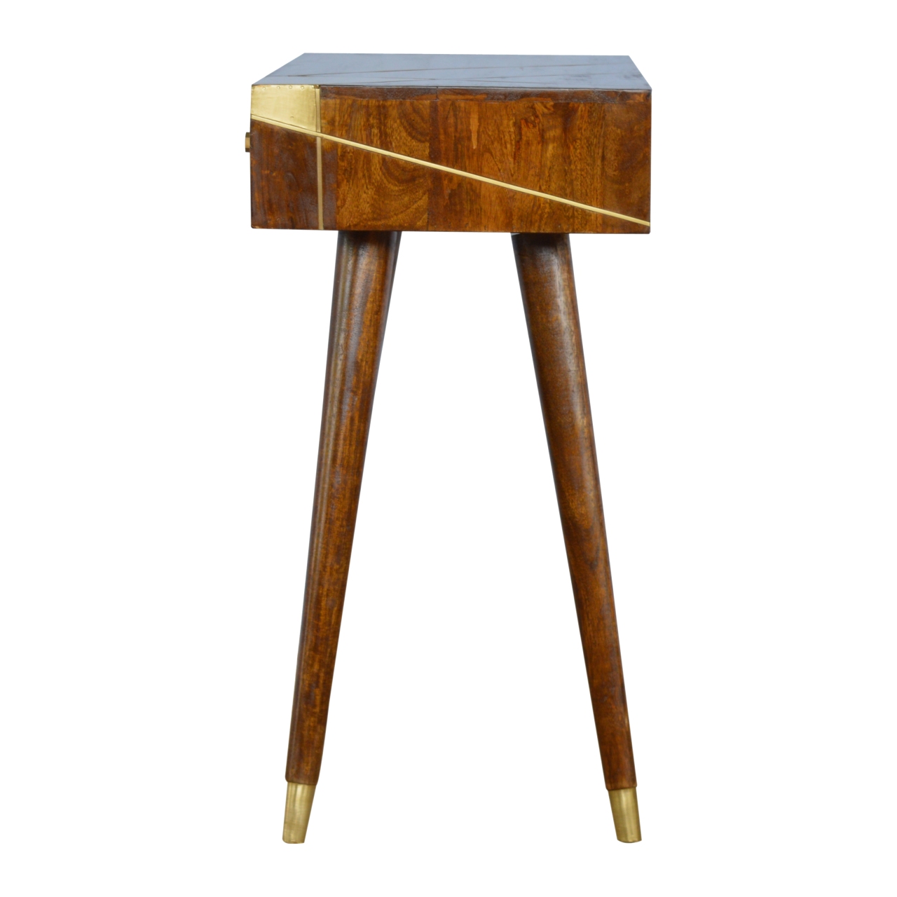 Gold Geo Chestnut Console Table - Image 5
