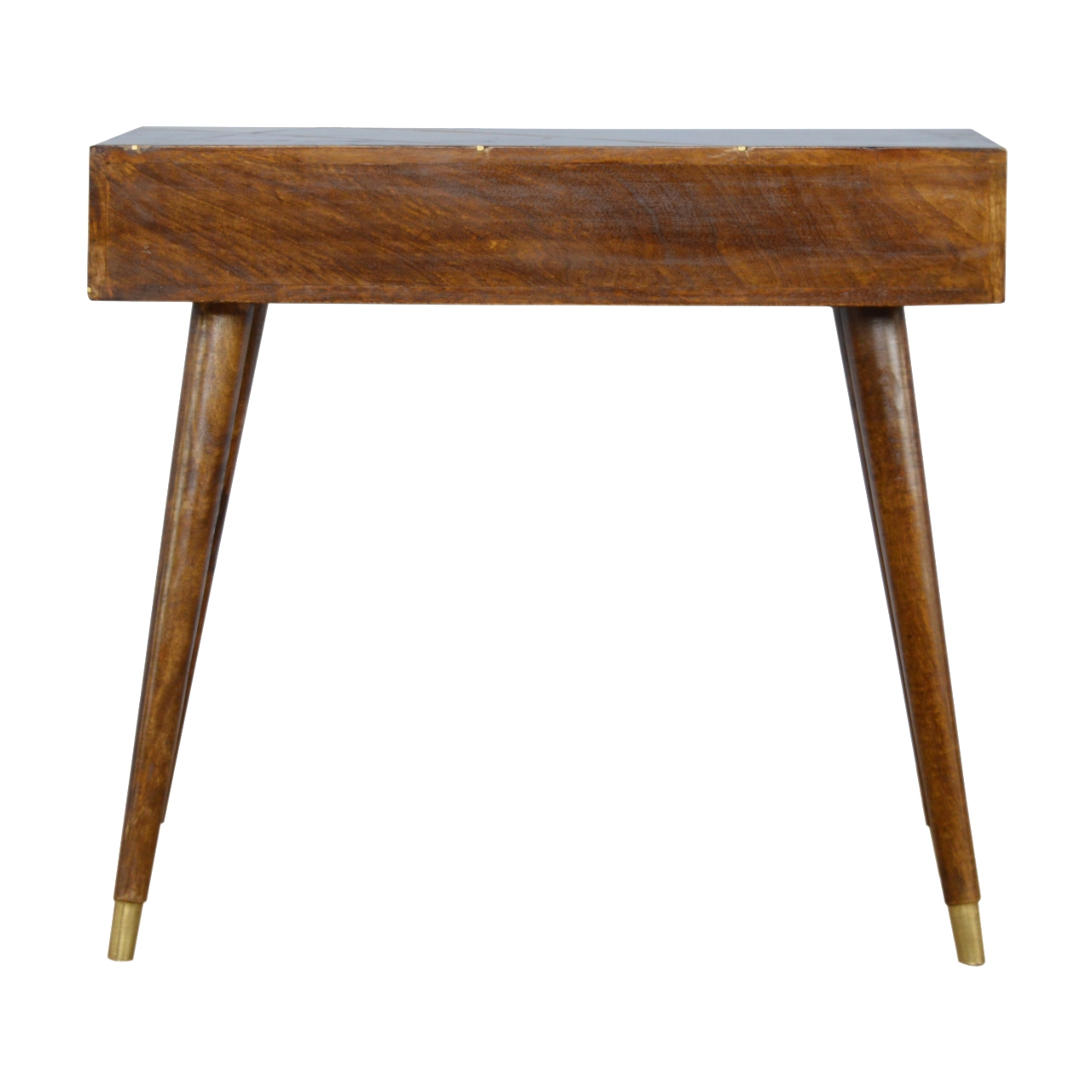 Gold Geo Chestnut Console Table - Image 9