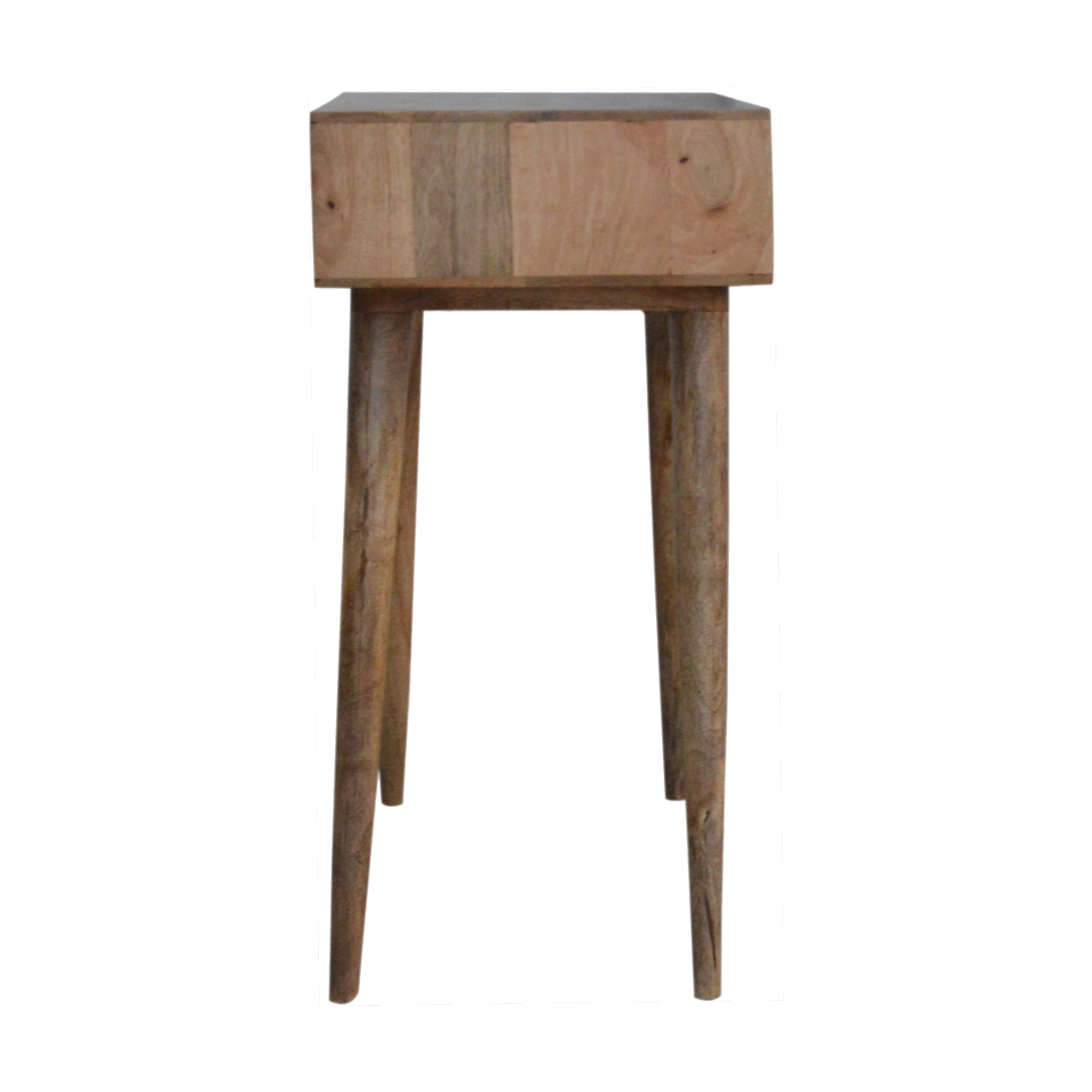 Sleek White Carved Console Table - Image 8