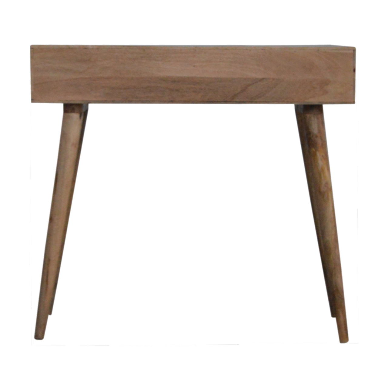 Sleek White Carved Console Table - Image 9