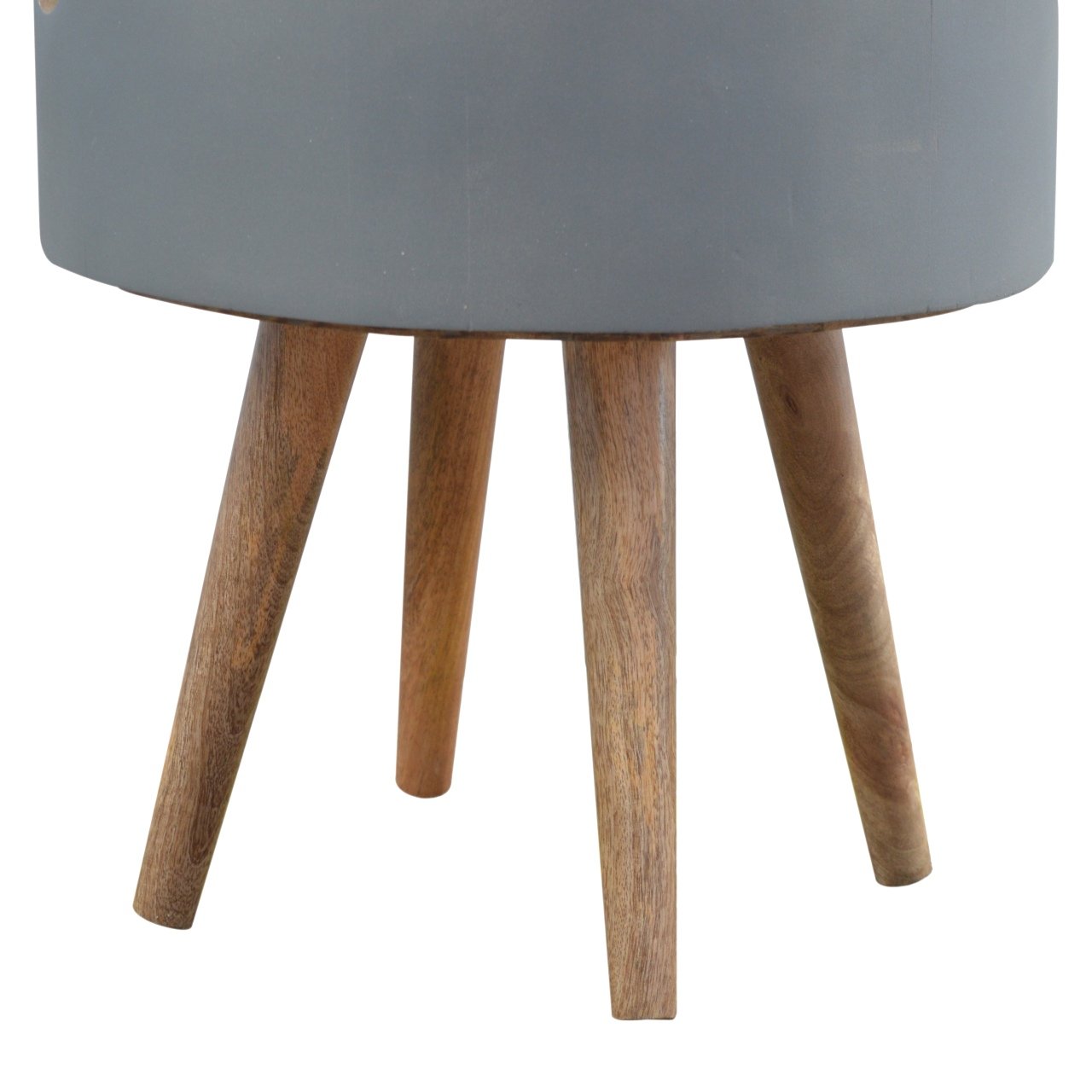 3 Drawer Grey Paint Bedside - Image 7