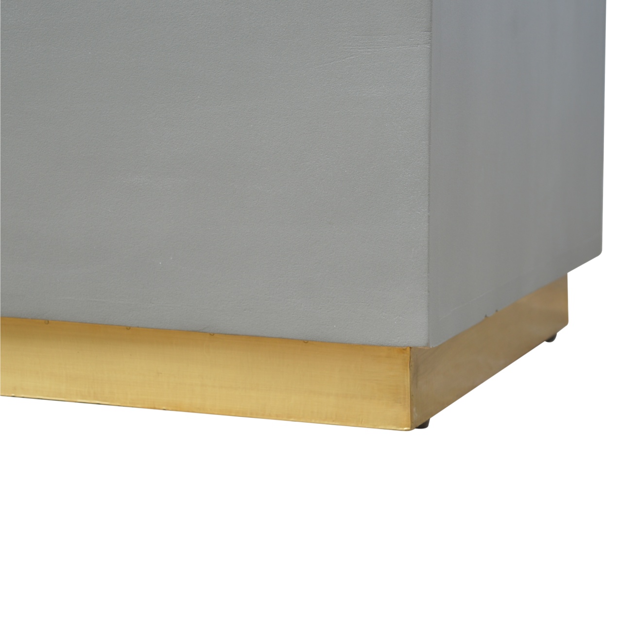 Cement Footstool with Gold Base - Image 5