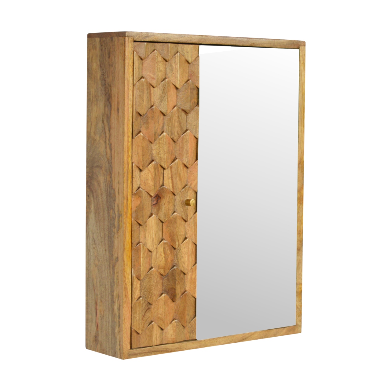 Pineapple Carved Mirror Cabinet - Image 2
