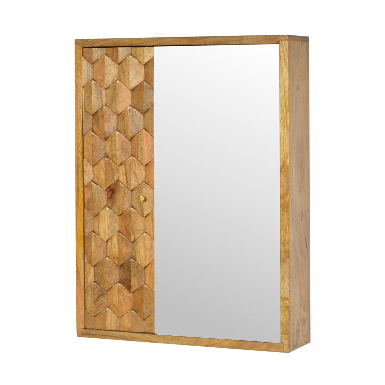 Pineapple Carved Mirror Cabinet - Image 3