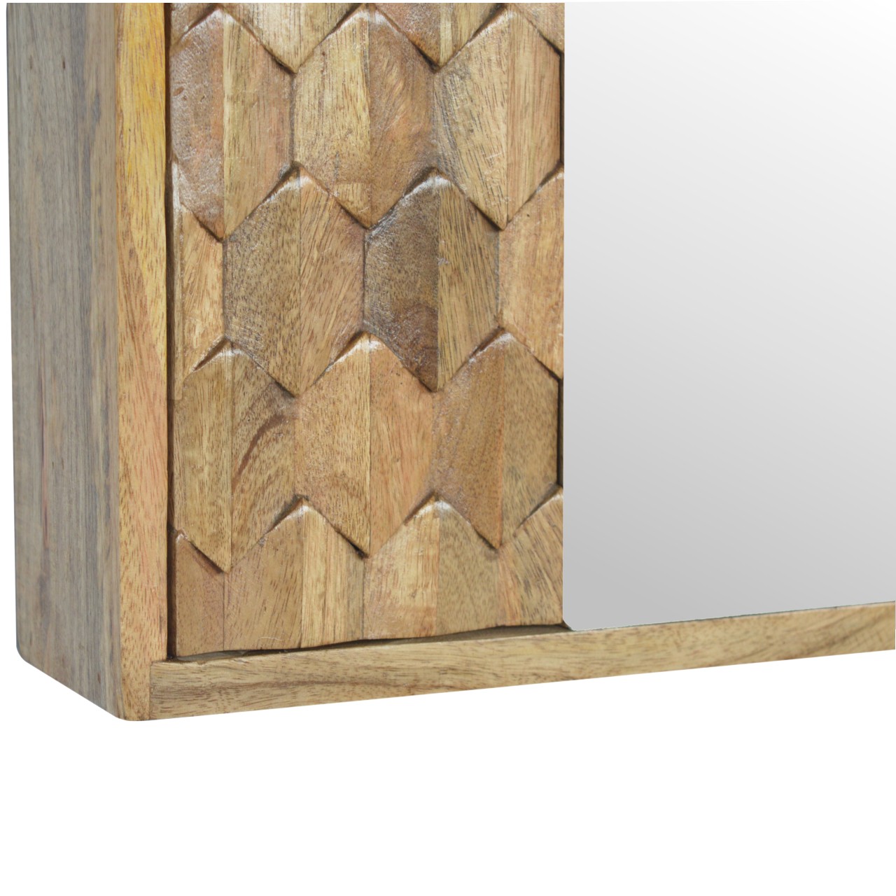 Pineapple Carved Mirror Cabinet - Image 4