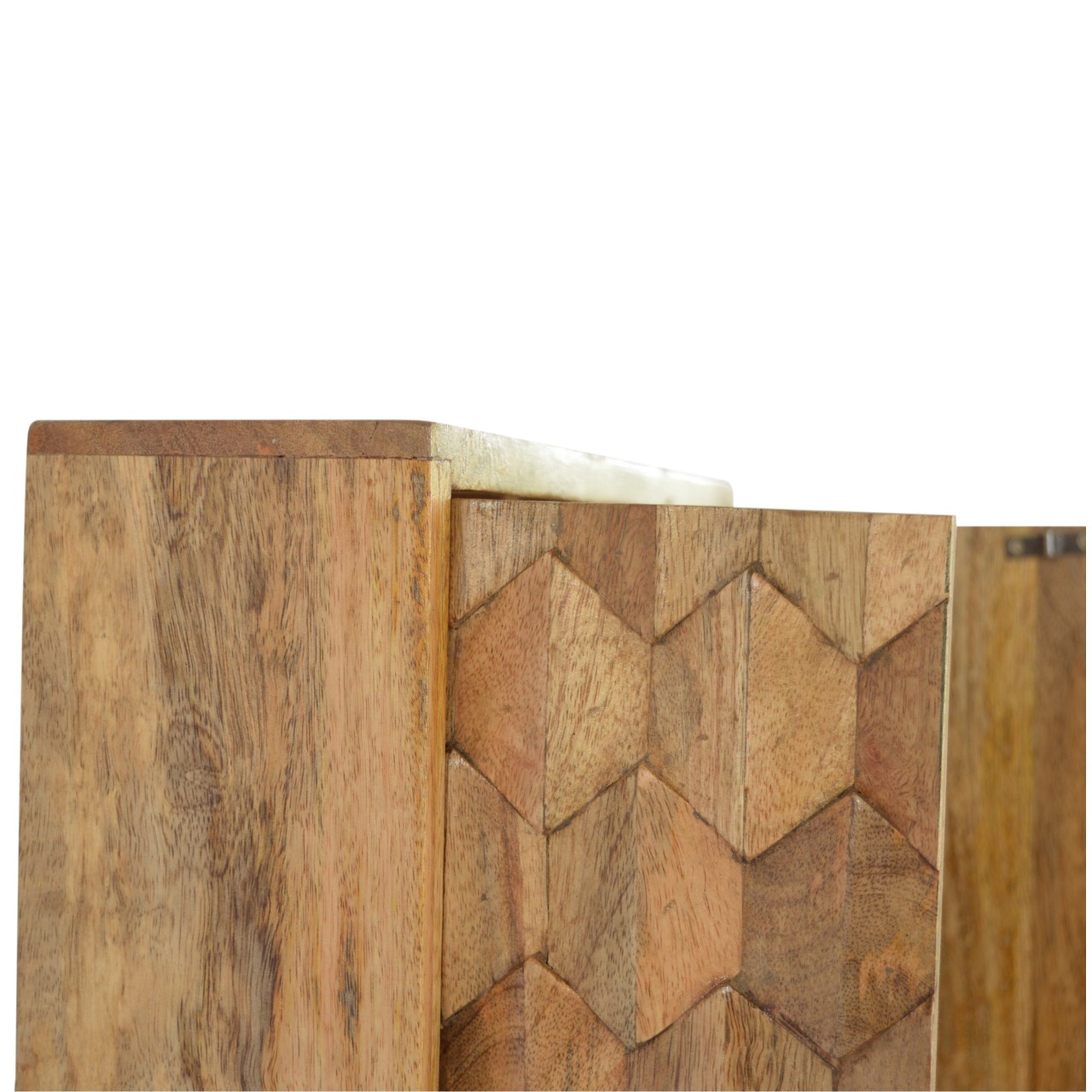 Pineapple Carved Mirror Cabinet - Image 8