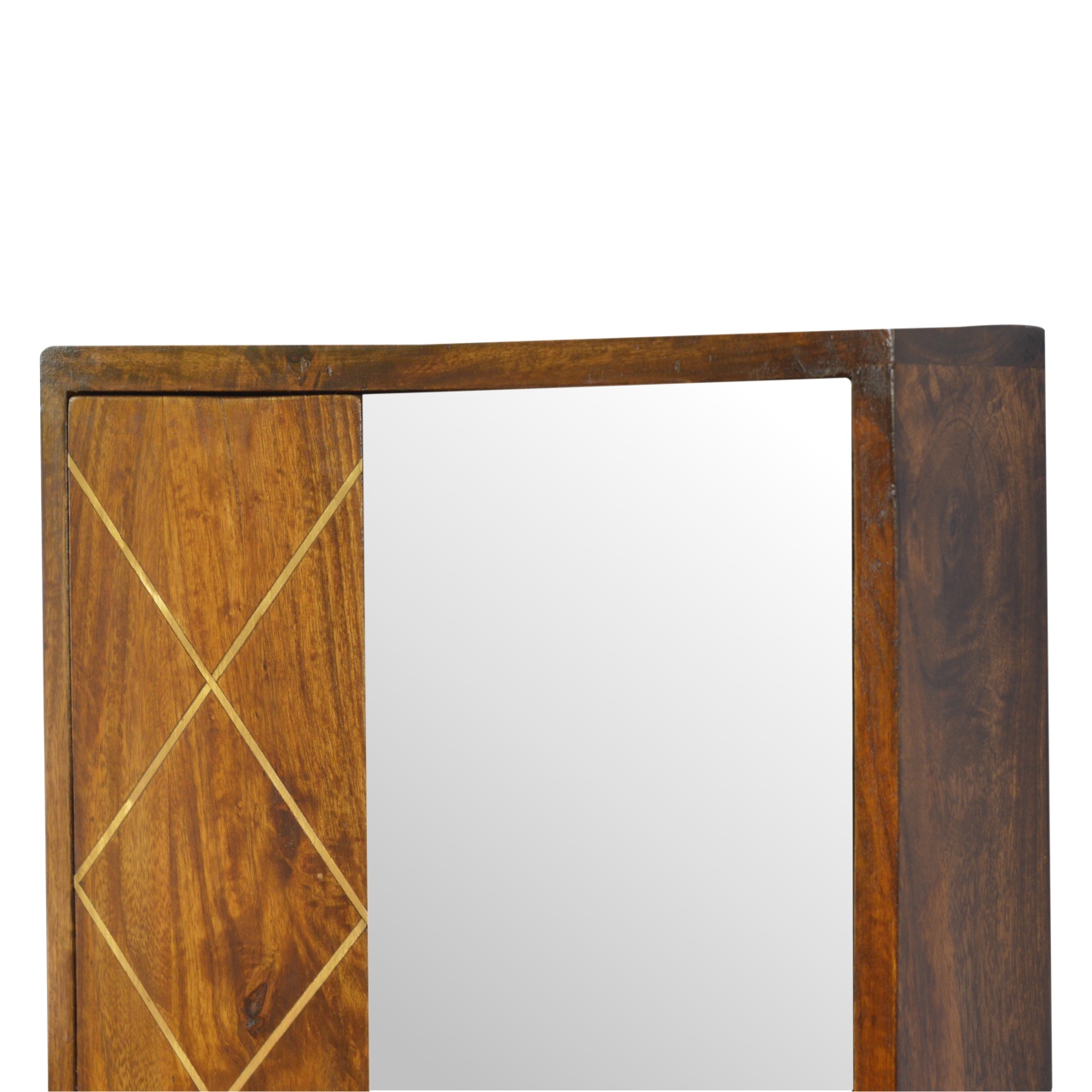 Sliding Brass Wall Mirror Cabinet - Image 5