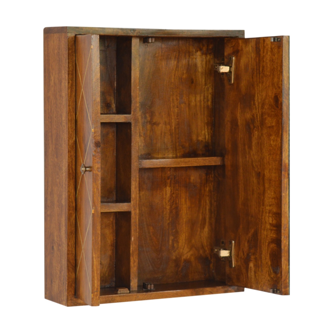 Sliding Brass Wall Mirror Cabinet - Image 7