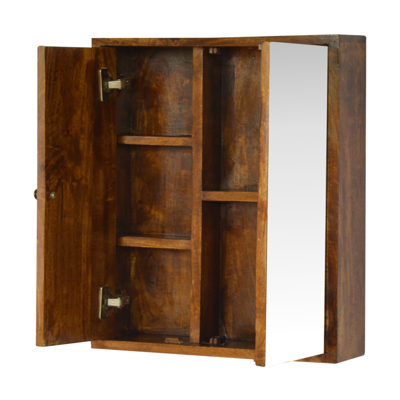 Sliding Brass Wall Mirror Cabinet - Image 8