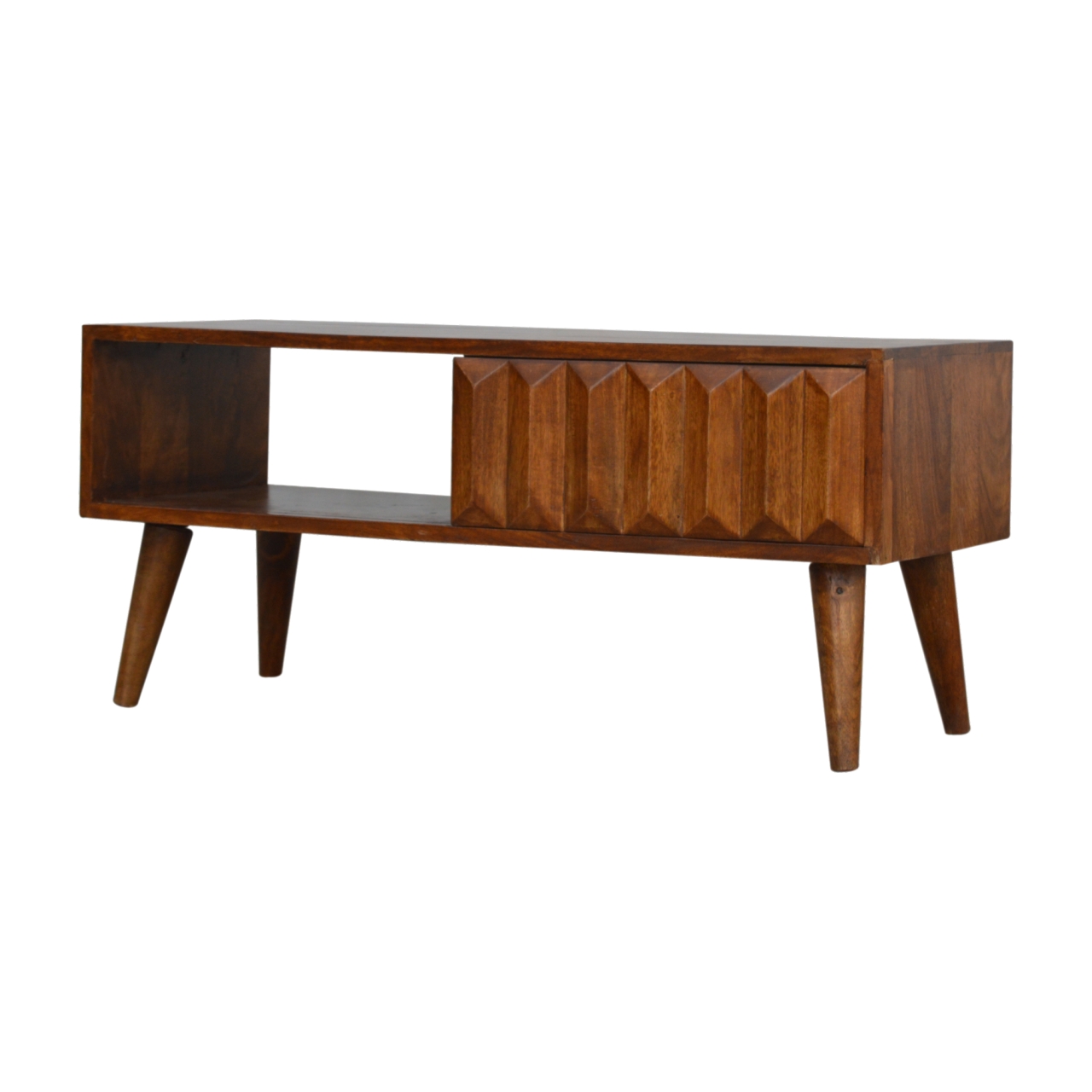 Chestnut Prism Sliding Media Unit - Image 4