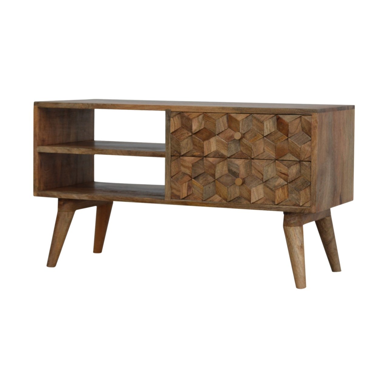 Cube Carved Media Unit - Image 2