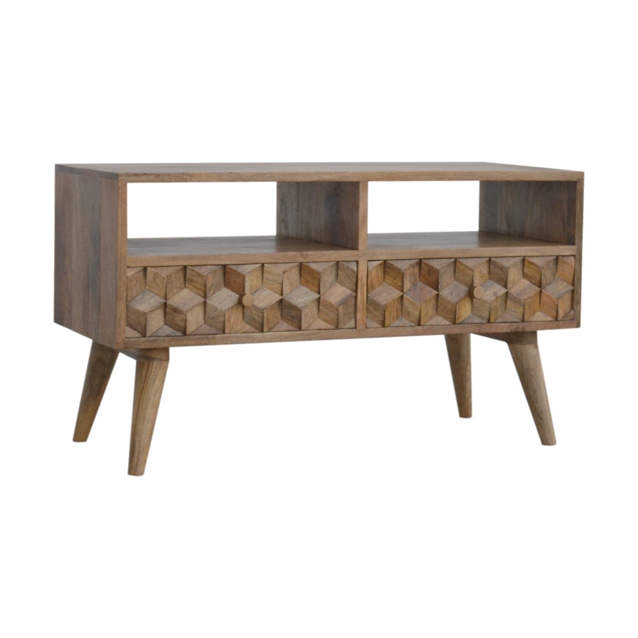 Cube Carved TV Unit - Image 2