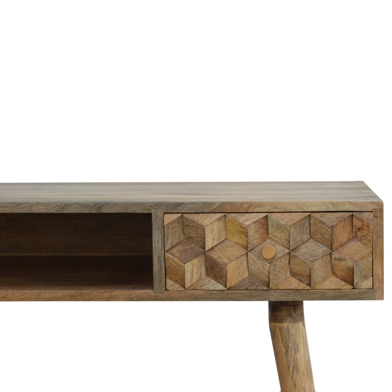 Cube Carved Writing Desk - Image 4