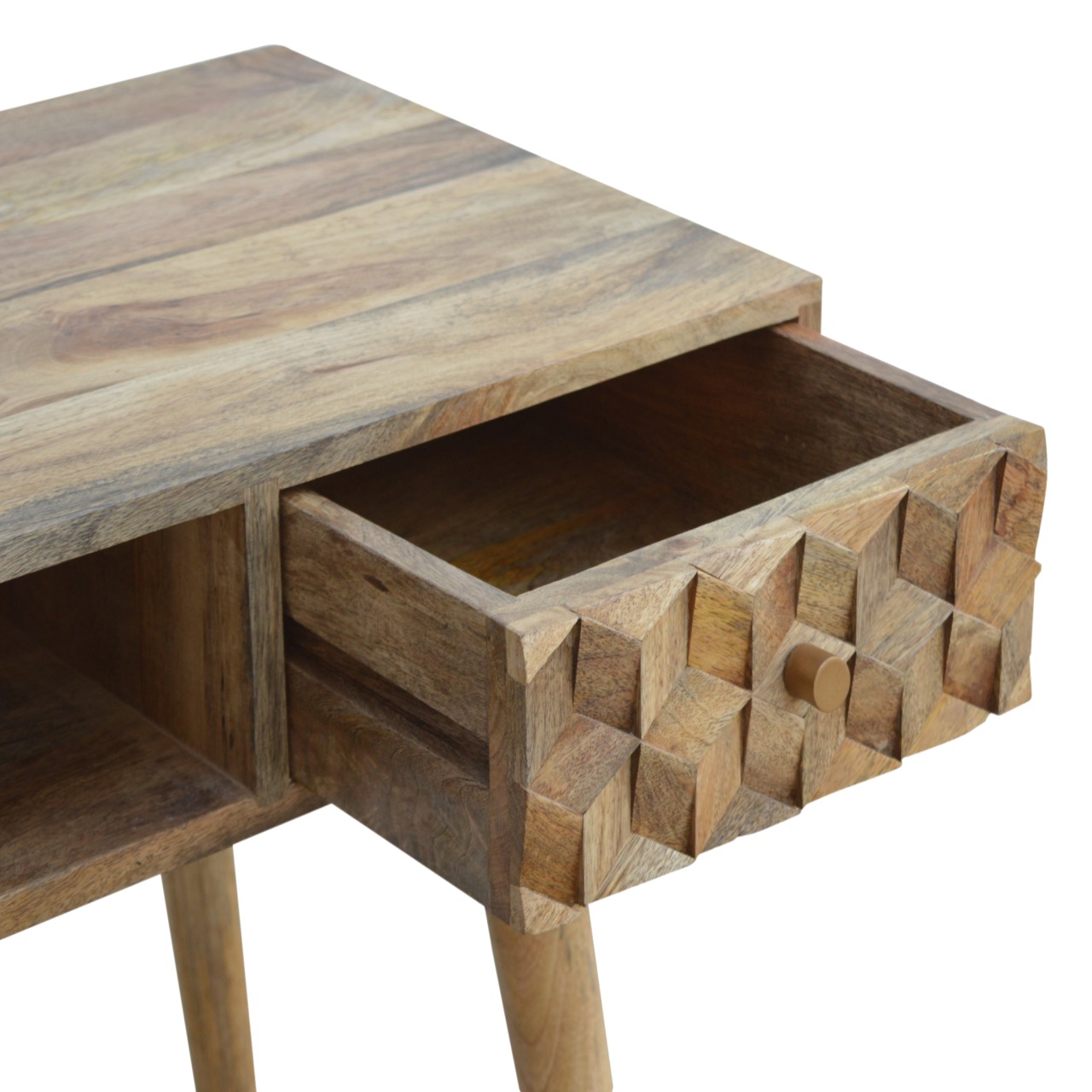 Cube Carved Writing Desk - Image 6