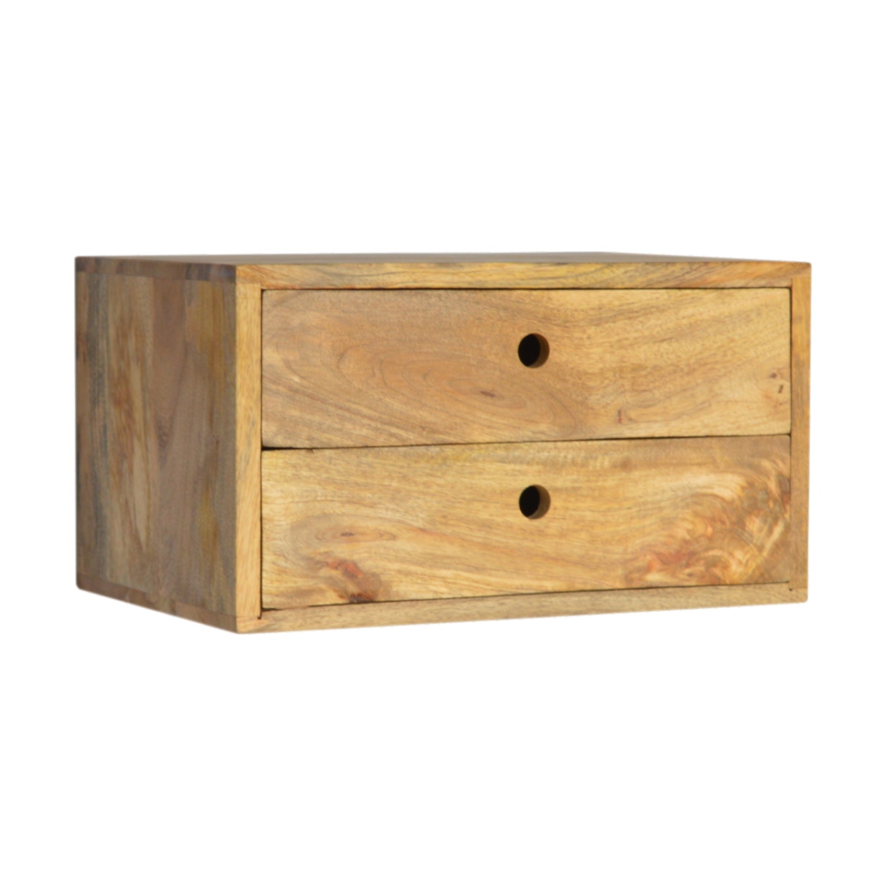 Oak-ish Wall Mounted Bedside - Image 2