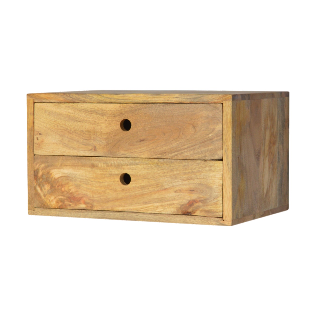 Oak-ish Wall Mounted Bedside - Image 3