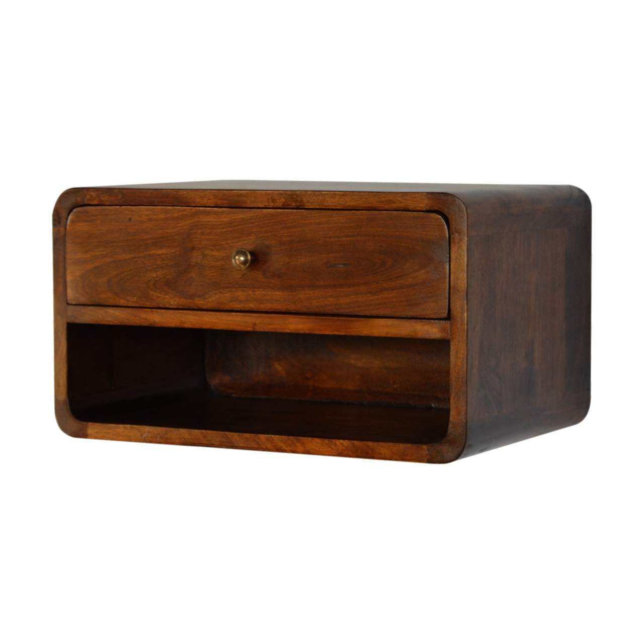 Chestnut Curve Floating Bedside - Image 2