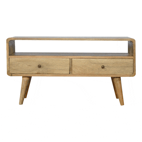 Curved Oak-ish Media Unit - Image 10