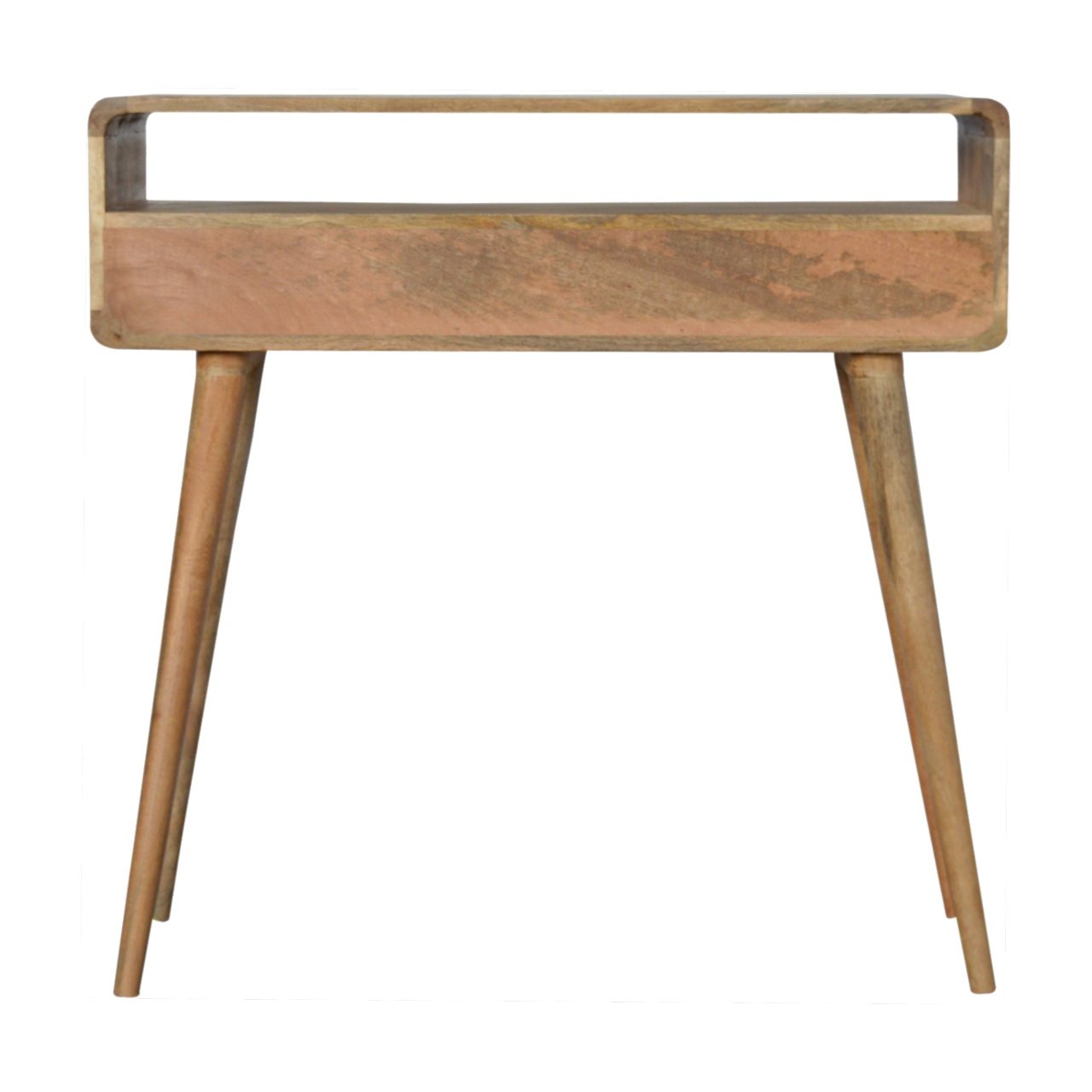 Curved Oak-ish Console Table - Image 9