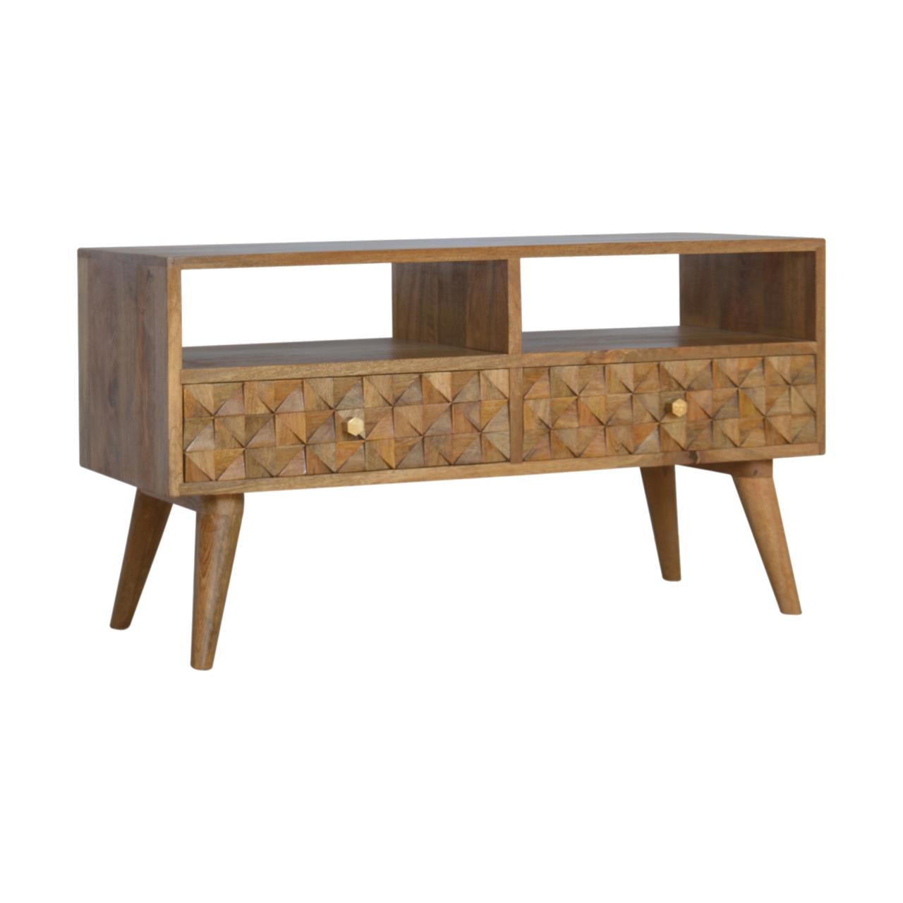 Diamond Carved TV Unit - Image 3