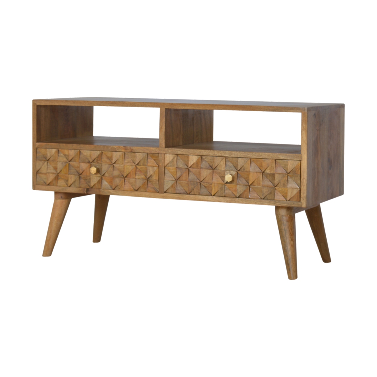 Diamond Carved TV Unit - Image 2