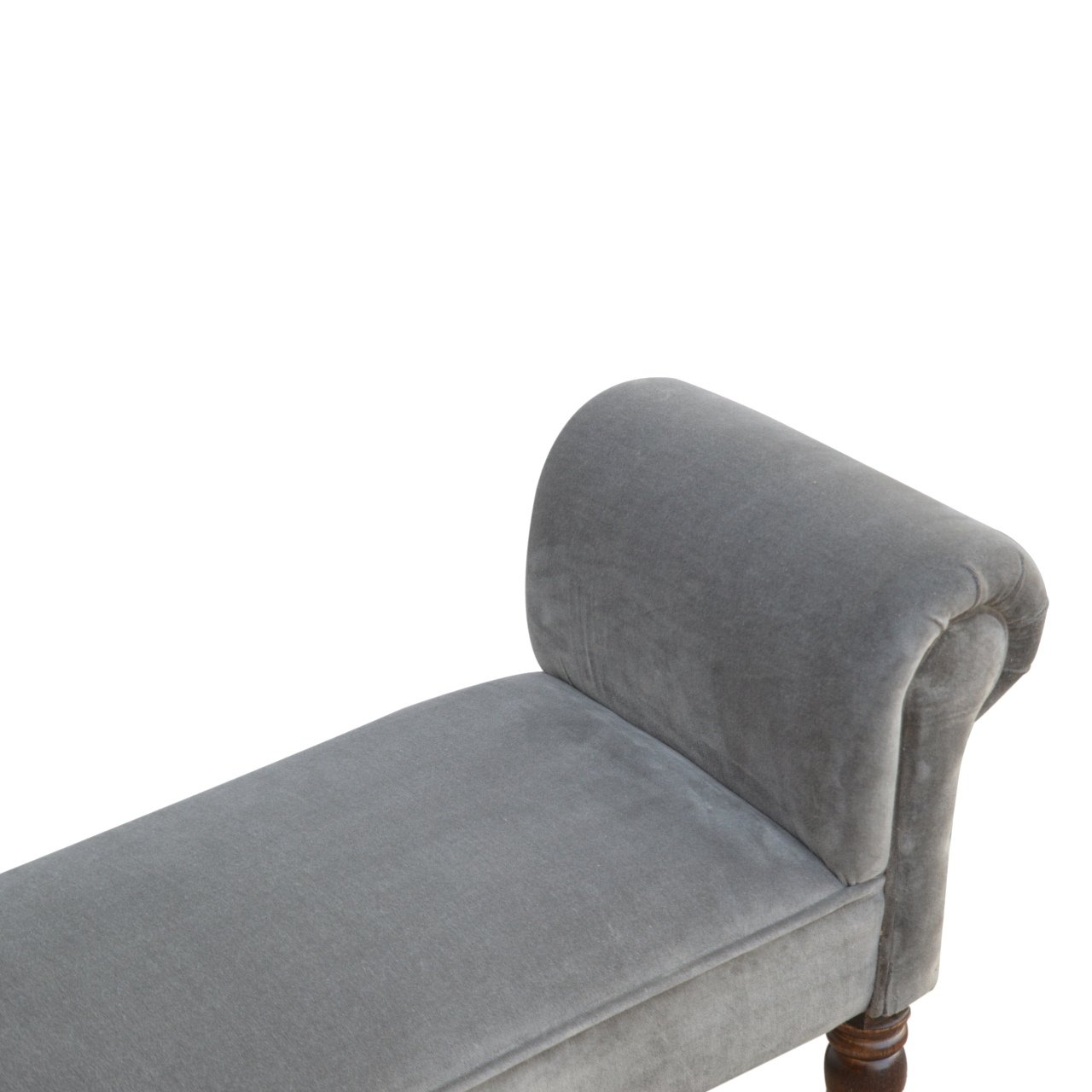 Grey Velvet Bench - Image 4